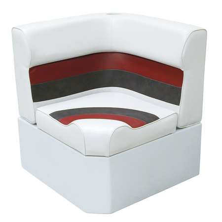 WISE Wise 8WD133-1009 Deluxe Corner Section - White/Charcoal/Red 8WD133-1009